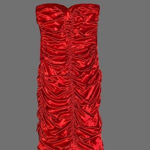 Ruby Rox Red Strapless Mini Dress Size 11